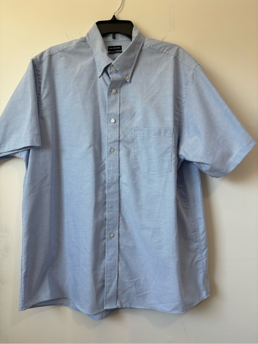 Van Heusen Light Blue Short Sleeve Button-Down Shirt